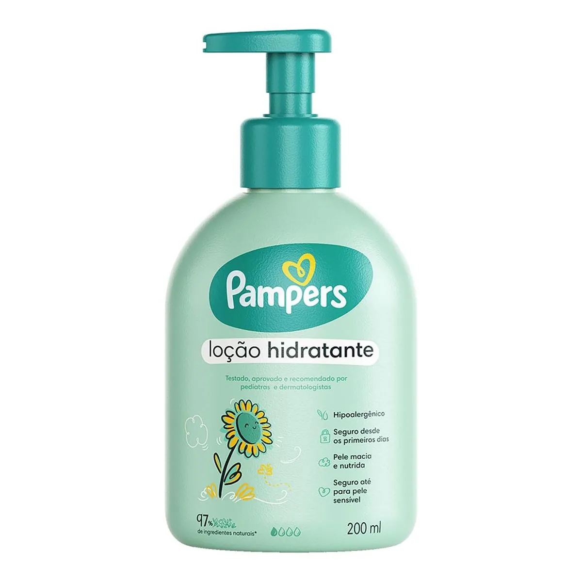 Loção Infantil Hidratante Pampers Frasco 200ml