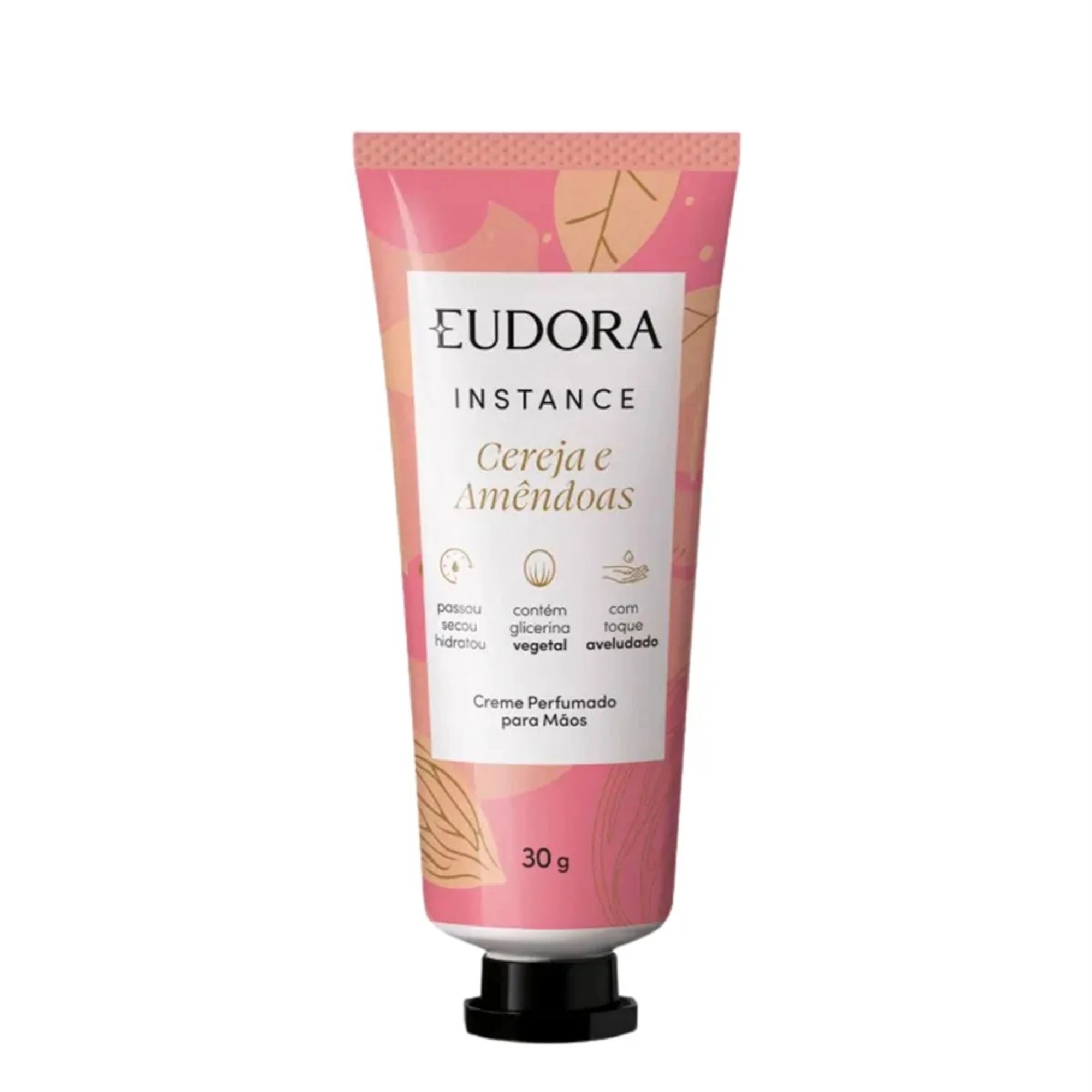 Creme Para As Mãos Cereja E Amêndoas Eudora Instance Bisnaga 30g
