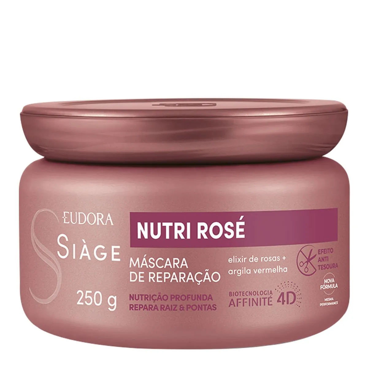 Máscara De Tratamento Eudora Siàge Nutri Rosé Pote 250g
