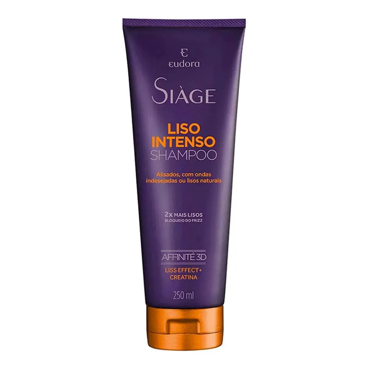 Shampoo Eudora Siàge Liso Intenso Bisnaga 250ml