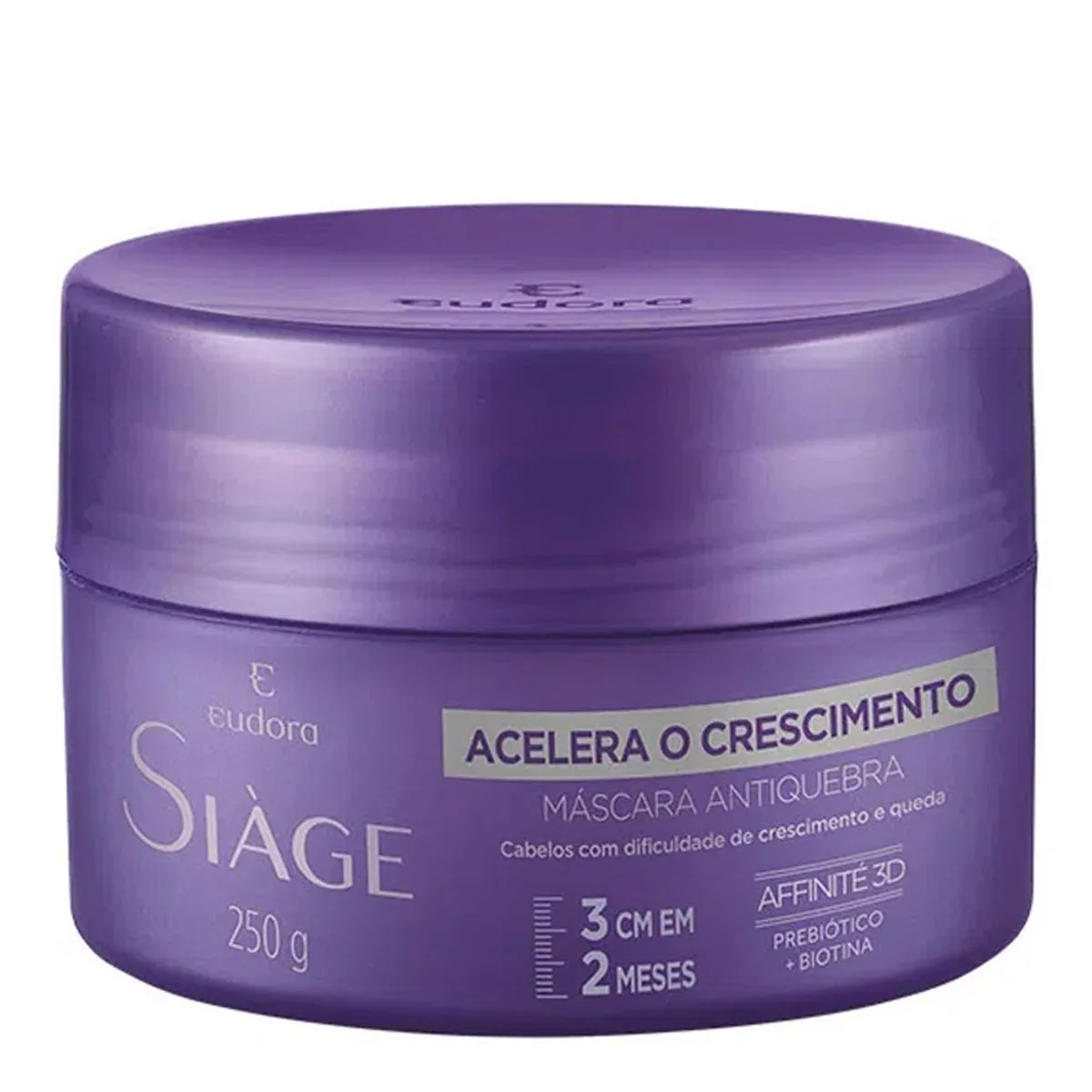 Máscara De Tratamento Eudora Siàge Acelera O Crescimento Pote 250g