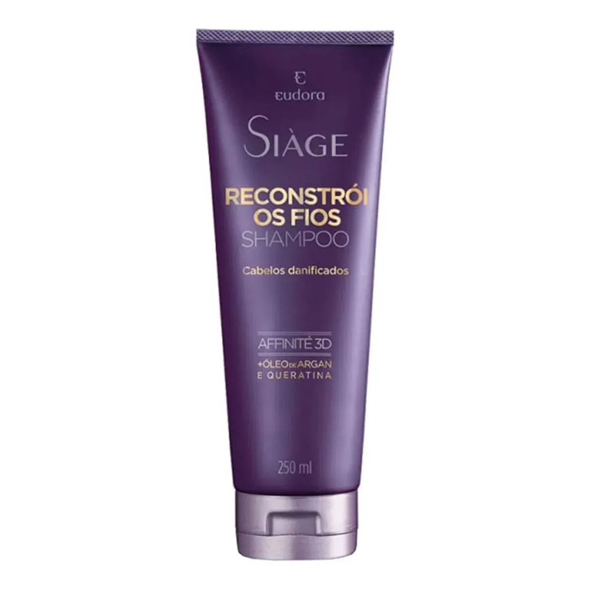 Shampoo Eudora Siàge Reconstrói Os Fios Bisnaga 250ml