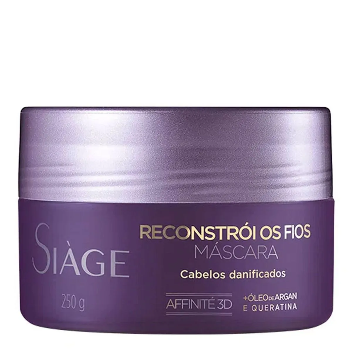 Máscara De Tratamento Eudora Siàge Reconstrói Os Fios Pote 250g