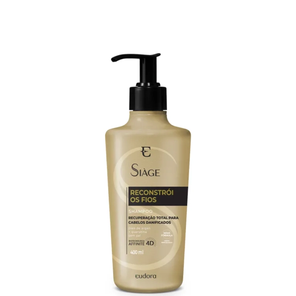 Shampoo Reconstrói Os Fios Siàge Eudora 400ml
