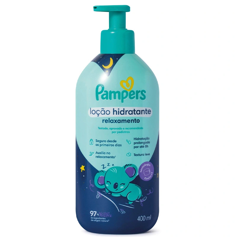 Hidratante Loção Pampers Relaxamento Frasco 400ml Pump