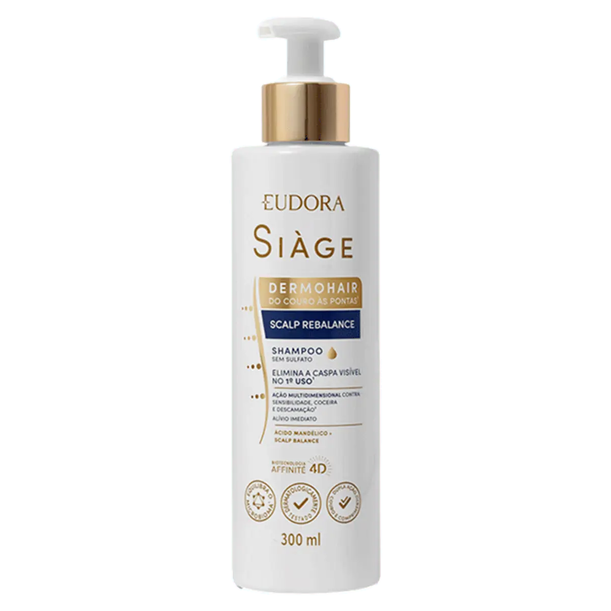 Shampoo Eudora Siàge Scalp Rebalance Frasco 300ml Pump