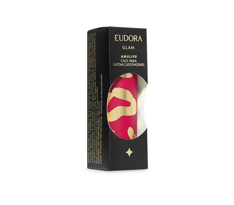Glam Case Para Batom Amulips Rosa Glamour
