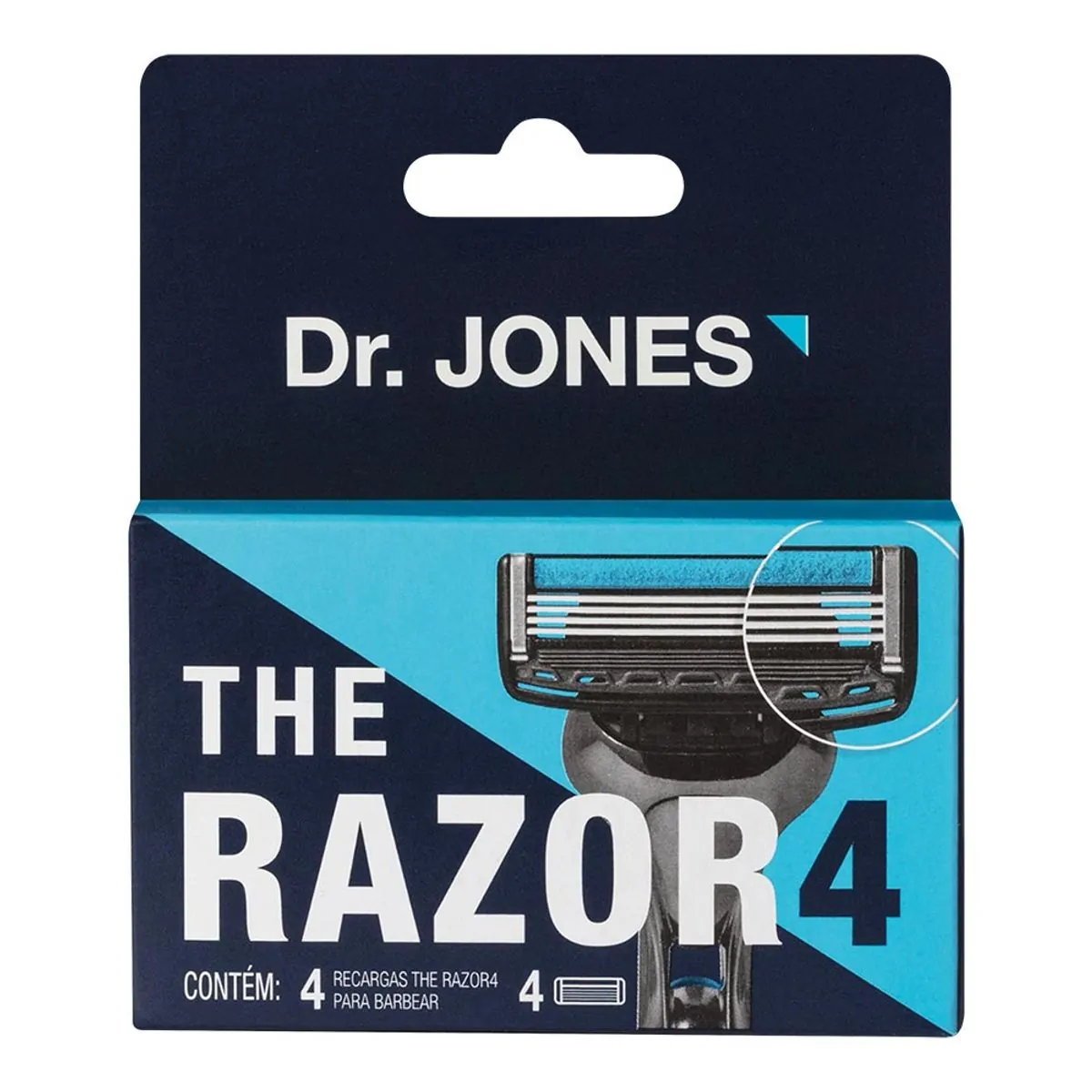 Carga de Aparelho para Barbear Dr. Jones The Razor4 4 Unidades