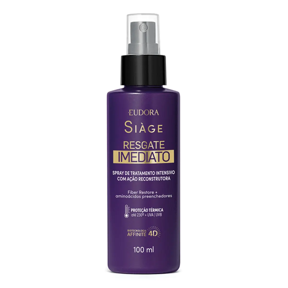 Spray De Tratamento Leave In Eudora Siàge Resgate Imediato Frasco 100ml