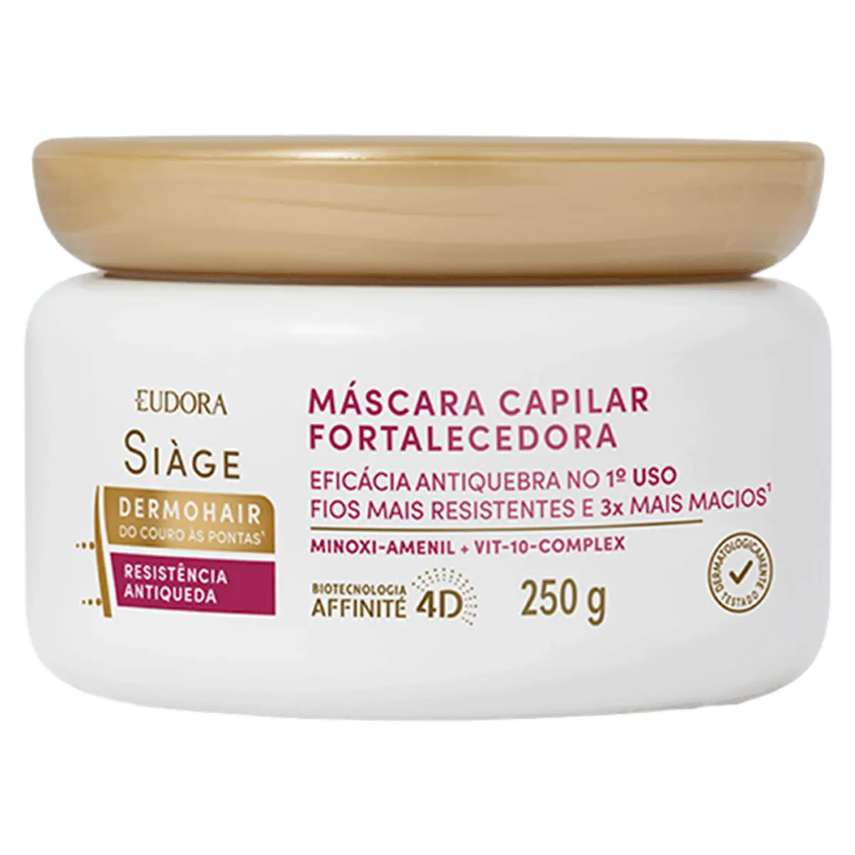Máscara Fortalecedora Eudora Siàge Resistência Antiqueda Pote 250g