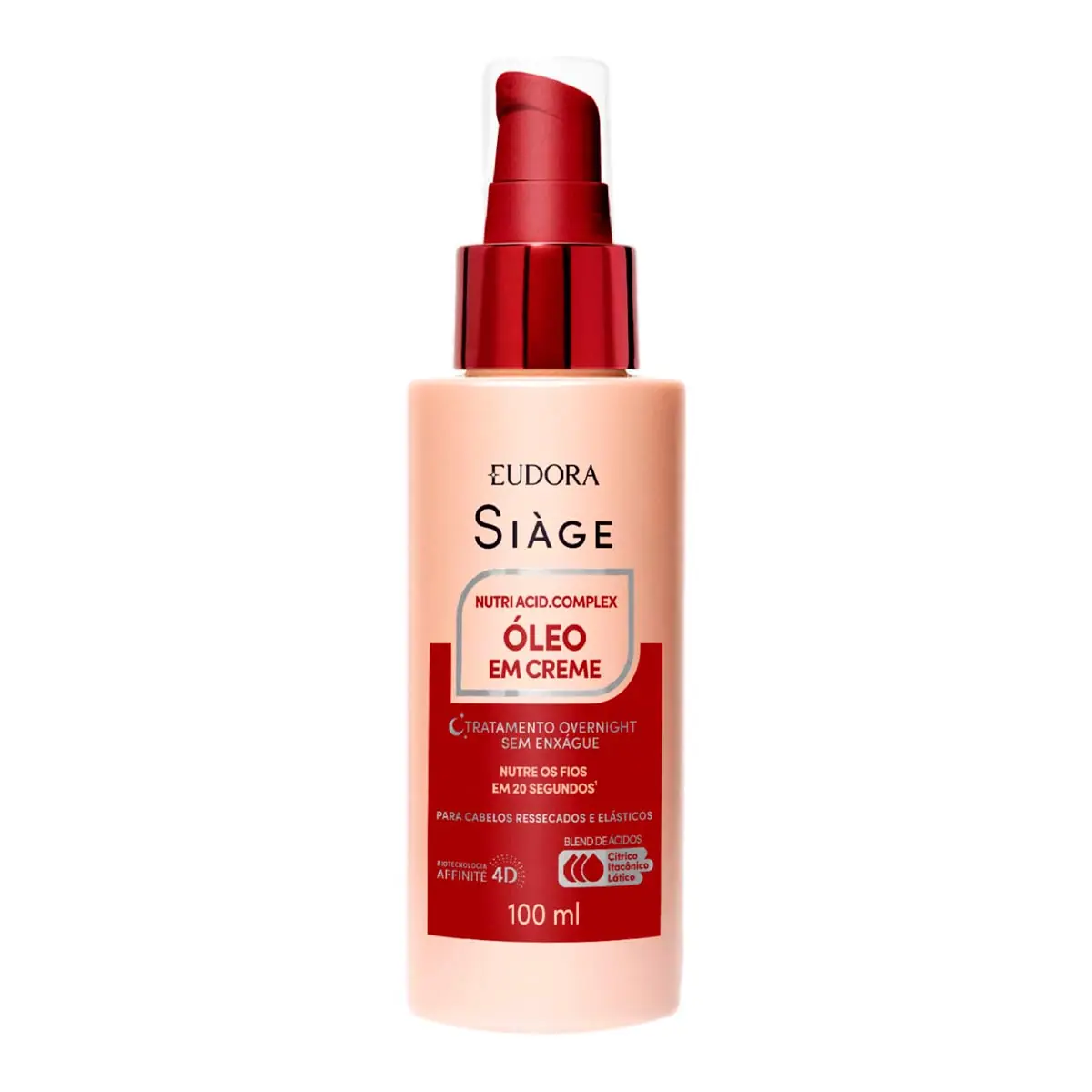 óleo Em Creme Eudora Siàge Nutri Acid.complex Frasco 100ml Pump