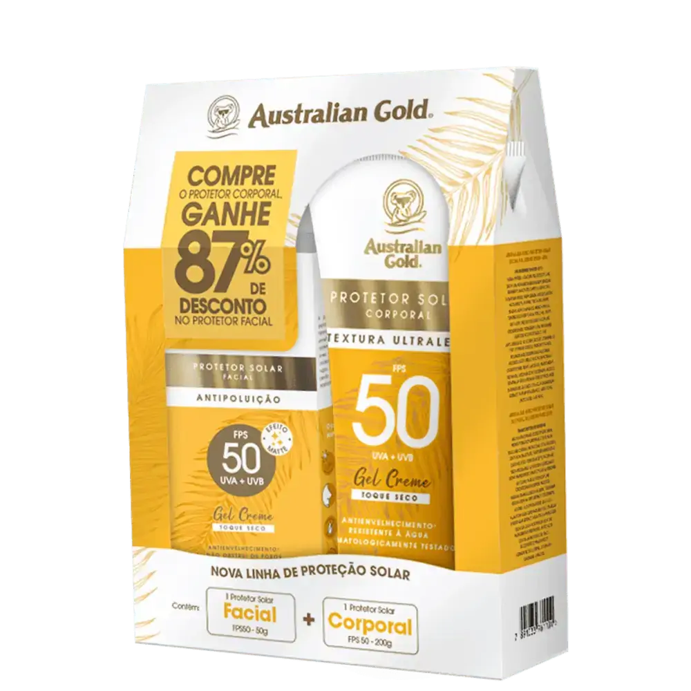 Kit Australian Gold Protetor Solar Corporal Fps 50 200g