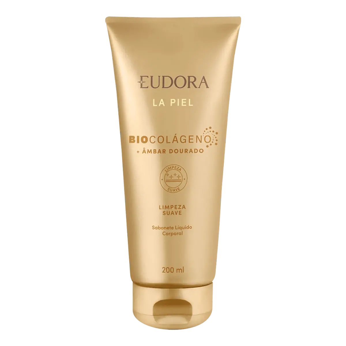 Sabonete Líquido Corporal âmbar Dourado Eudora La Piel Bisnaga 200ml