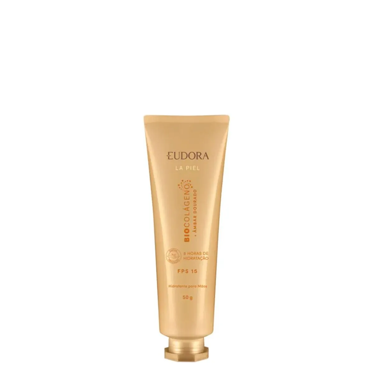 Hidratante Para As Mãos Fps 15 âmbar Dourado Eudora La Piel Bisnaga 50g