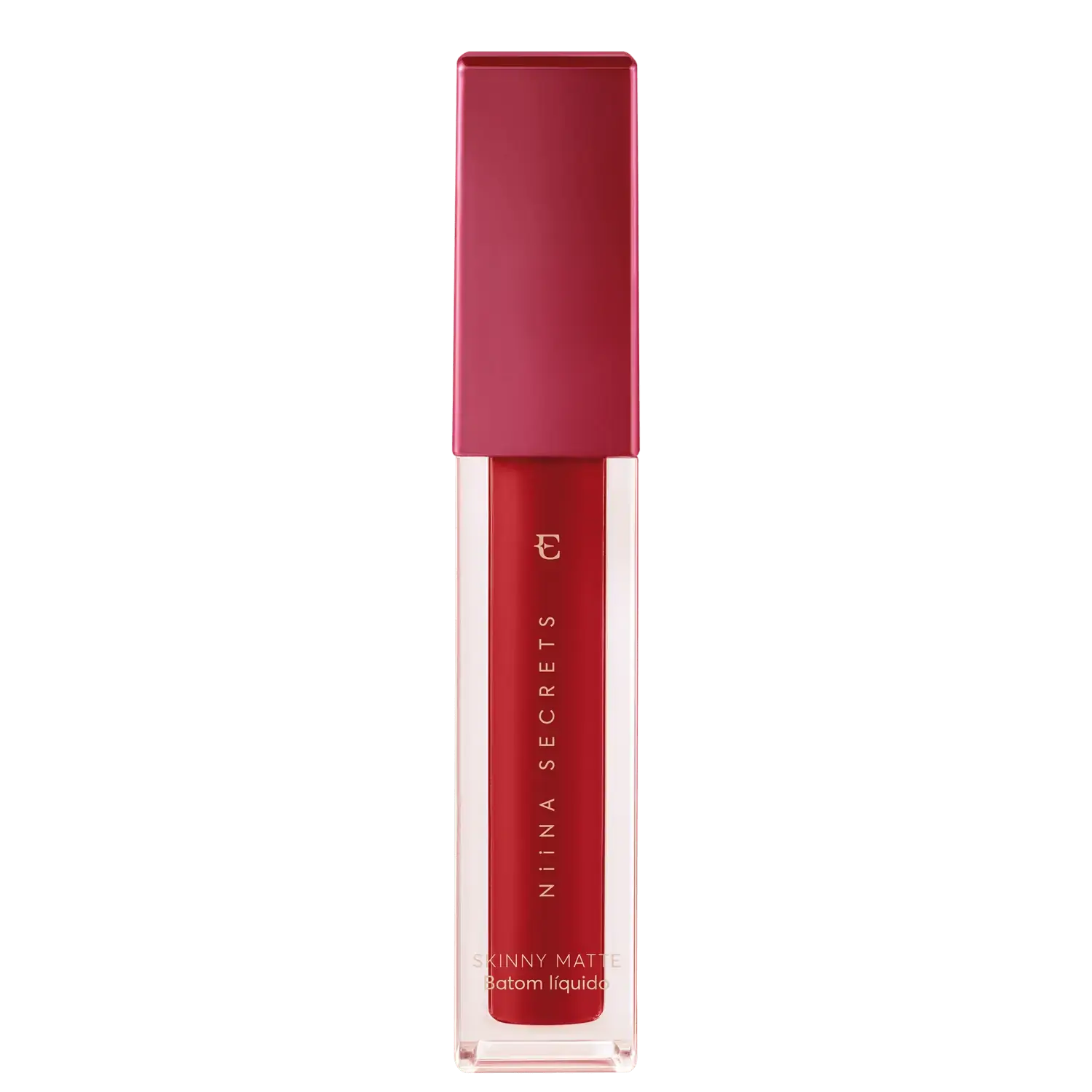 Batom Liquido Niina Secrets Skinny Matte Vermelho Hibisco 4ml