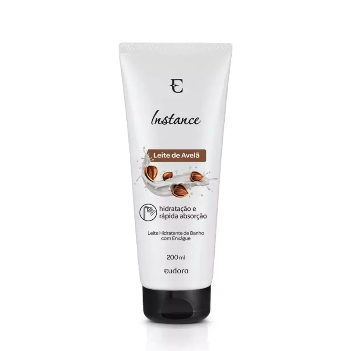 Hidratante Eudora Corporal de Banho com Enxágue Instance Leite de Avelã, 200 ml
