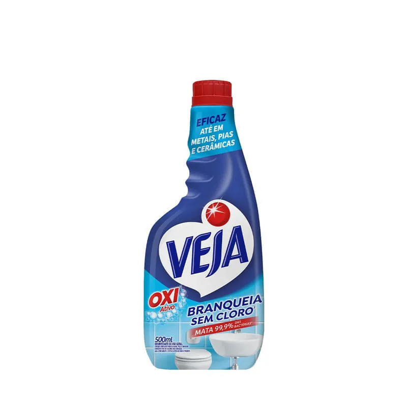 Limpador Spray Anti Bac Veja Banheiro Oxi 500ml Refil