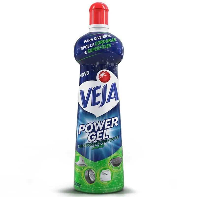 Super Desengordurante Veja Power Gel Laranja 500ml