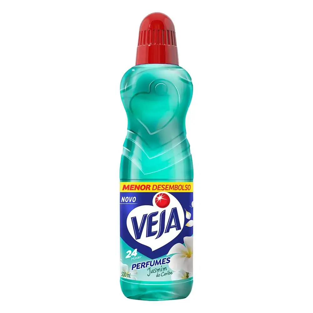 Limpador Perfumado Jasmim Do Caribe Veja Perfumes Frasco 500ml