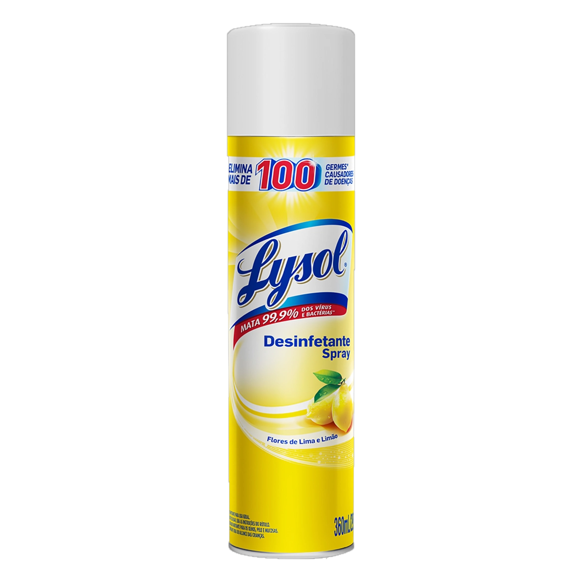 Desinfetante Uso Geral Spray Flores De Lima E Limão Lysol Lata 360ml