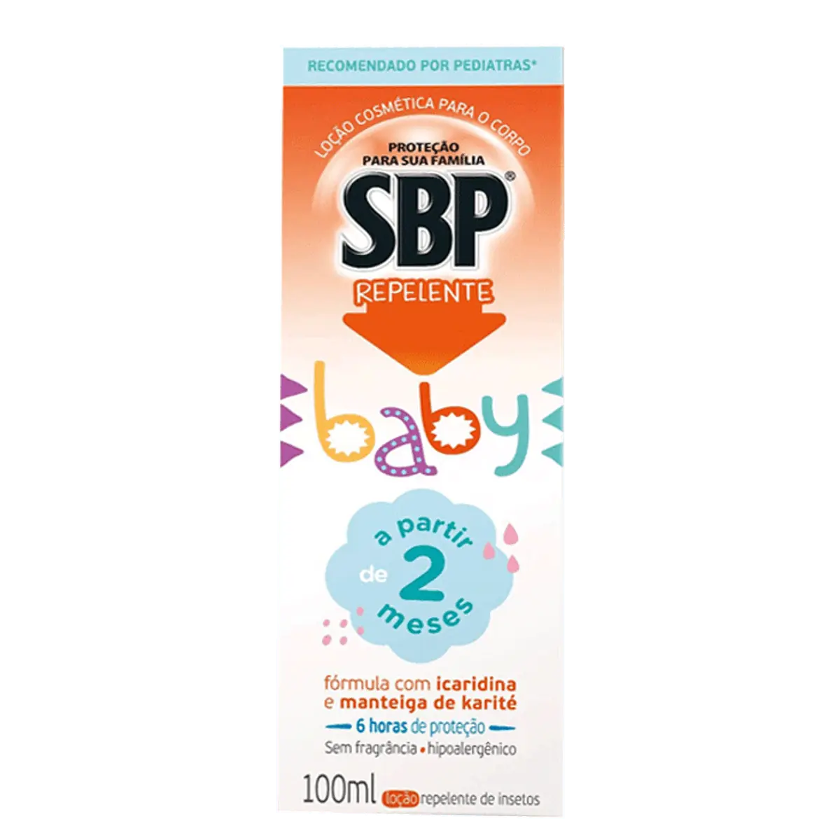 Repelente para Bebê SBP Baby Loção Corporal com Icaridina 100ml