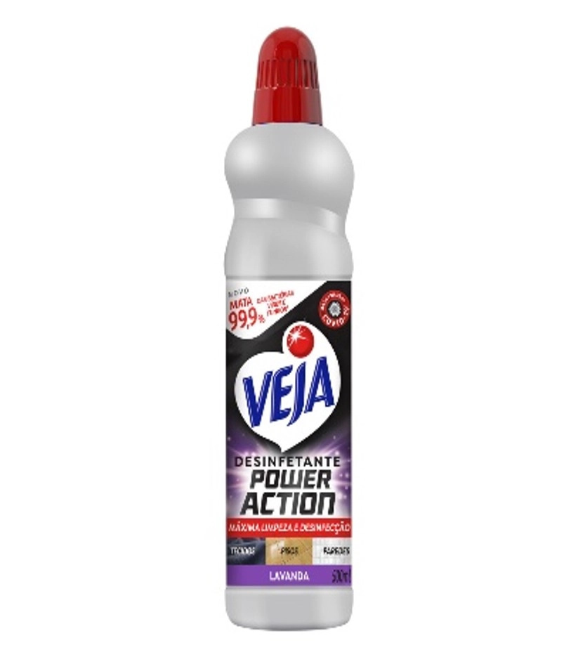 Desinfetante Multisuperficies Veja Power Action Lavanda 500ml