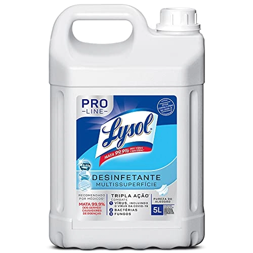 Desinfetante Multissuperfícies Pureza Do Algodão Lysol Pro Line Galão 5l
