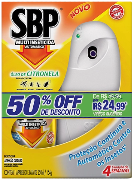 Multi Inseticida Automático óleo De Citronela Sbp Caixa 250ml