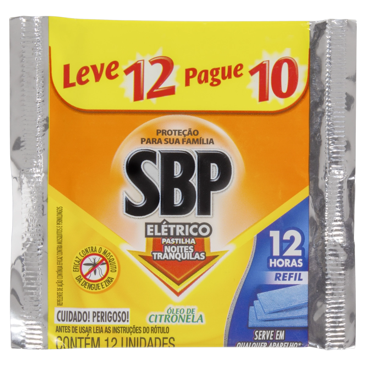 Inseticida.sbp 12hs Citronela Refil Lv12pg10