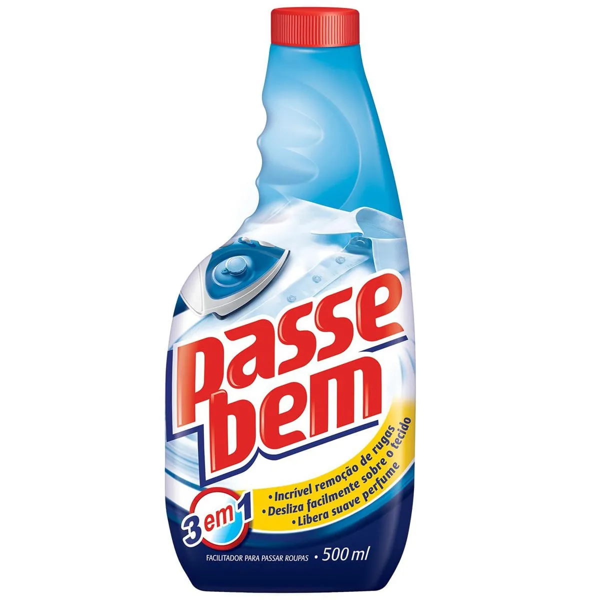 Facilitador de Passar Roupas Passe Bem 4 em 1 Refil 500ml