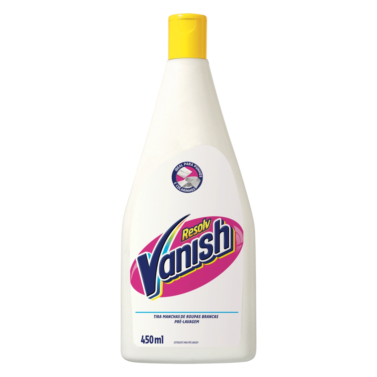 Tira Manchas Pré Lavagem Vanish Resolv White 450ml para roupas brancas