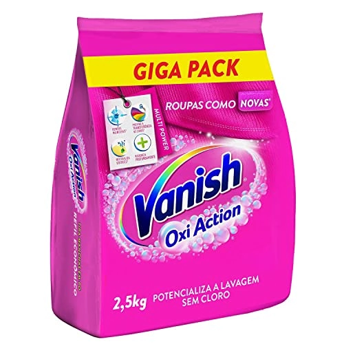 Tira Manchas Pó Vanish Oxi Action Pacote 2,5kg Refil Econômico