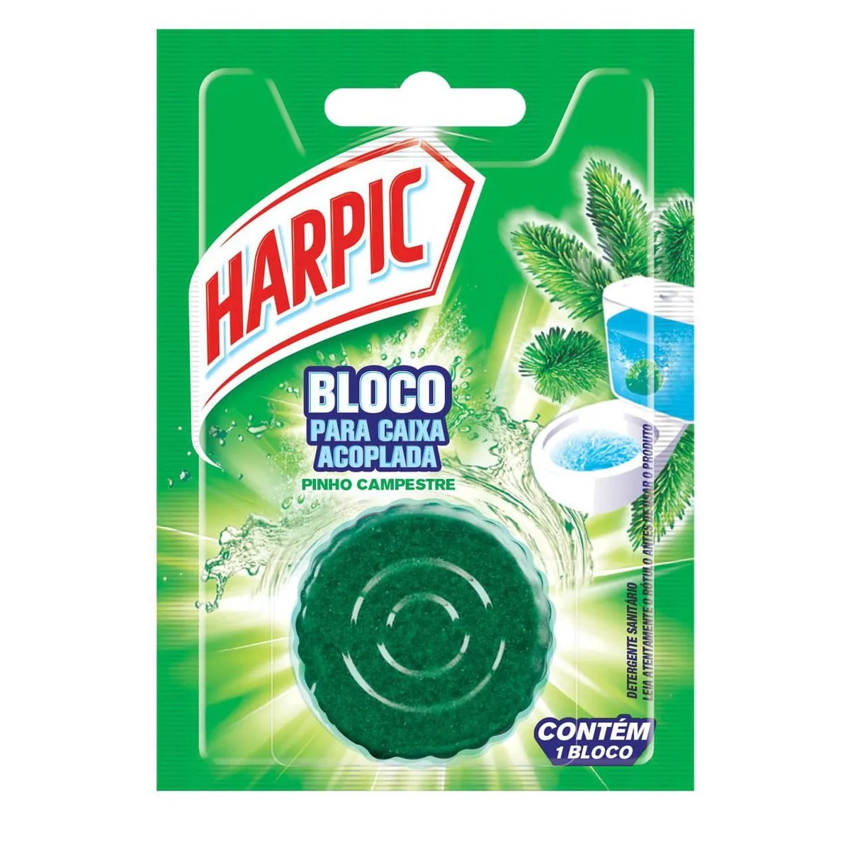 Bloco Sanitário para Caixa Acoplada Harpic Pinho 1 unidade