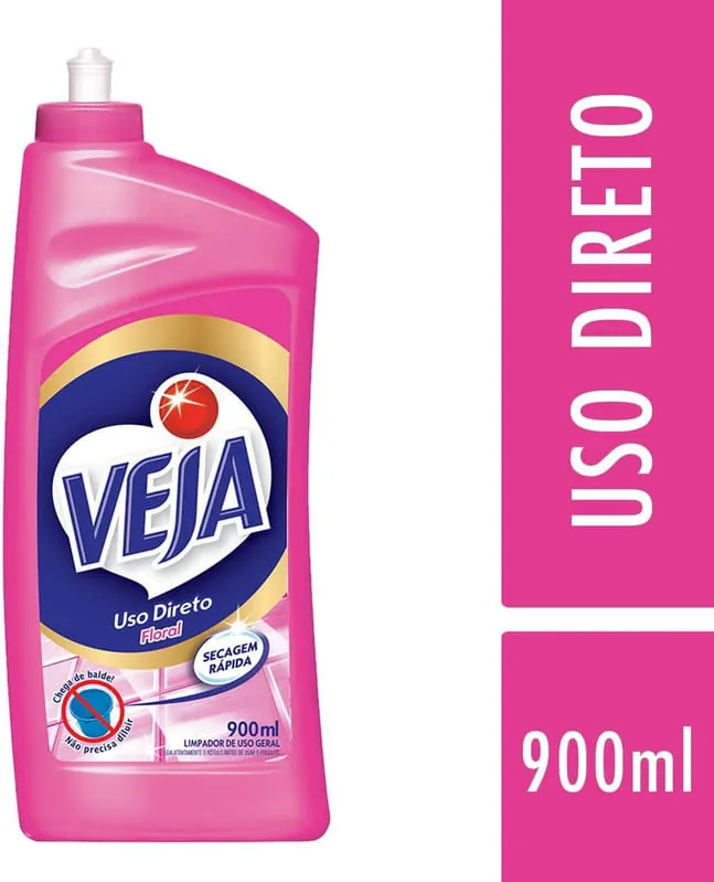 Limpador Veja Limpeza Pesada Uso Direto Floral 900ml