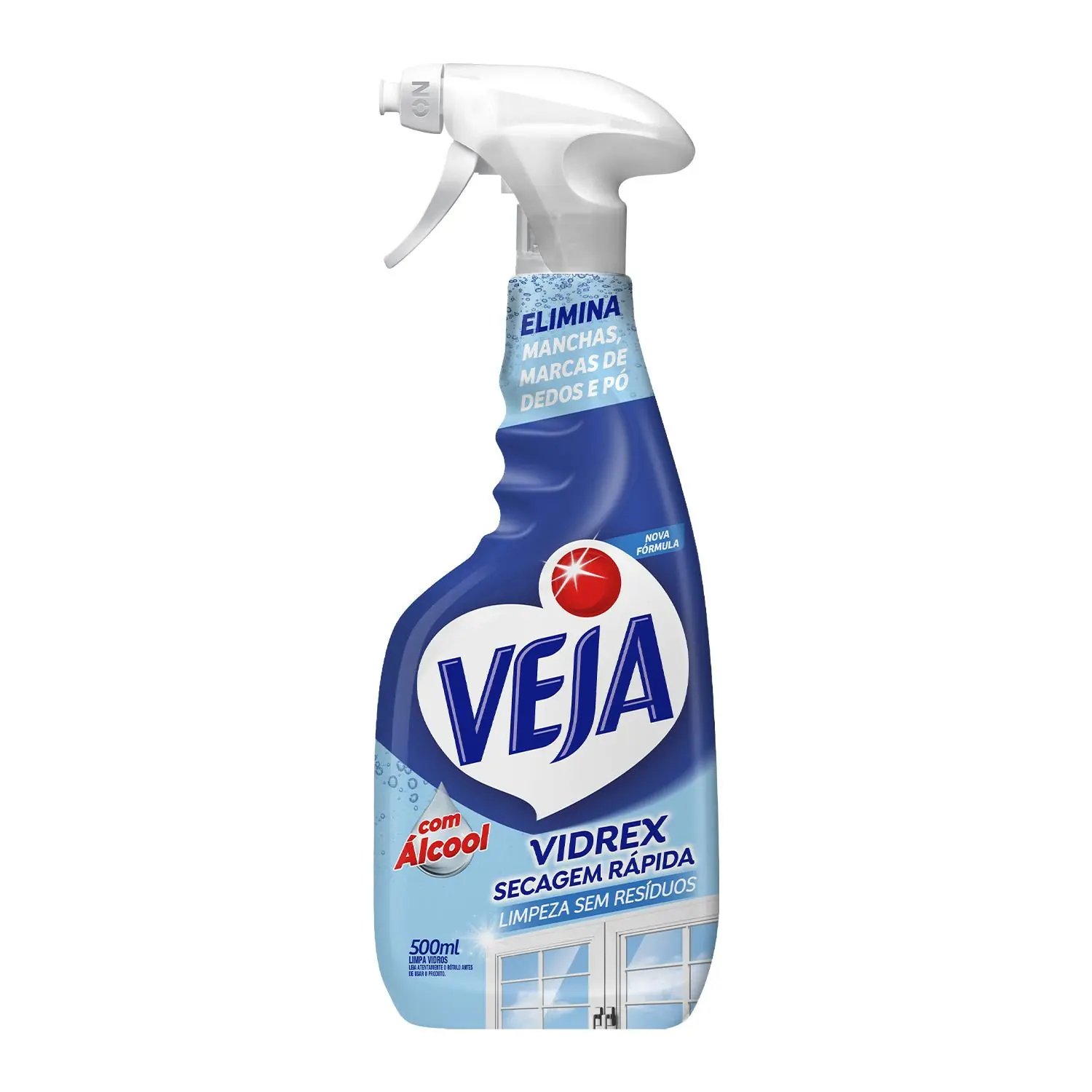 Limpa Vidros Spray Veja Vidrex Tradicional 500ml