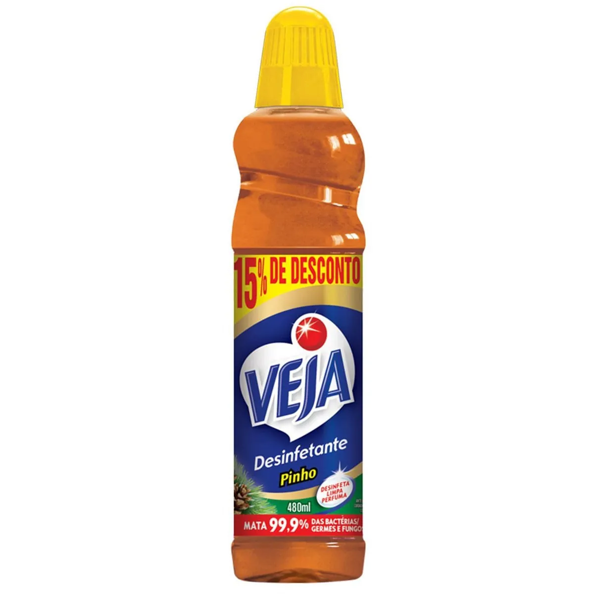 Desinfetante Uso Geral Pinho Veja Frasco 480ml Grátis 15 De Desconto
