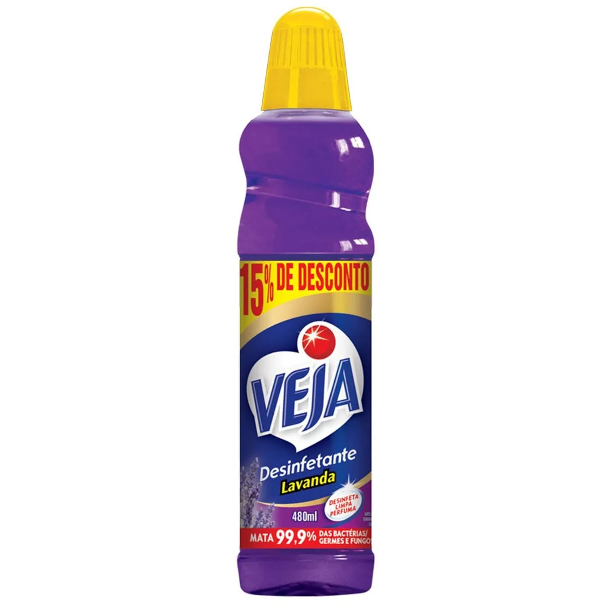 Desinfetante Uso Geral Lavanda Veja Frasco 480ml Grátis 15 De Desconto