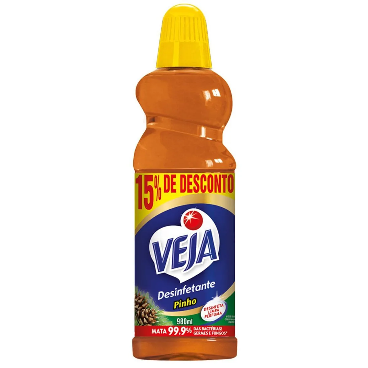 Desinfetante Multiuso Pinho Veja Frasco 980ml Grátis 15 De Desconto