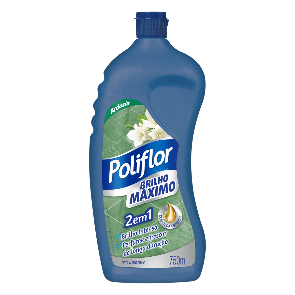 Cera Líquida Autobrilho Ardósia Poliflor Brilho Máximo Squeeze 750ml