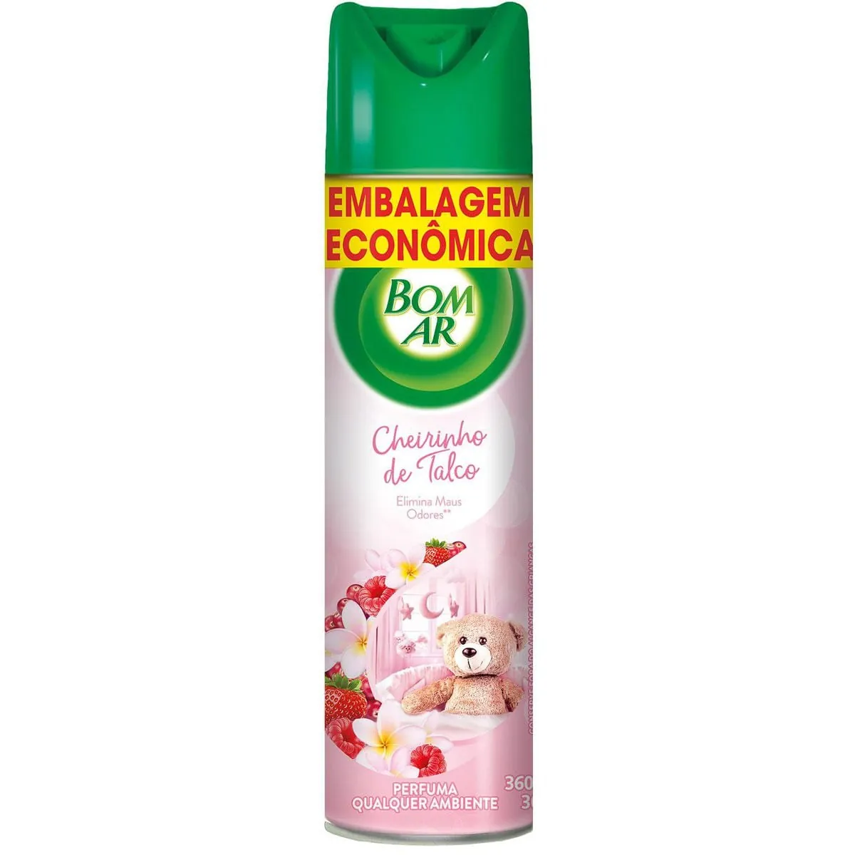 Aromatizador Bom Ar Freshmatic Aerossol Cheirinho de Talco 360ml 20% de desconto