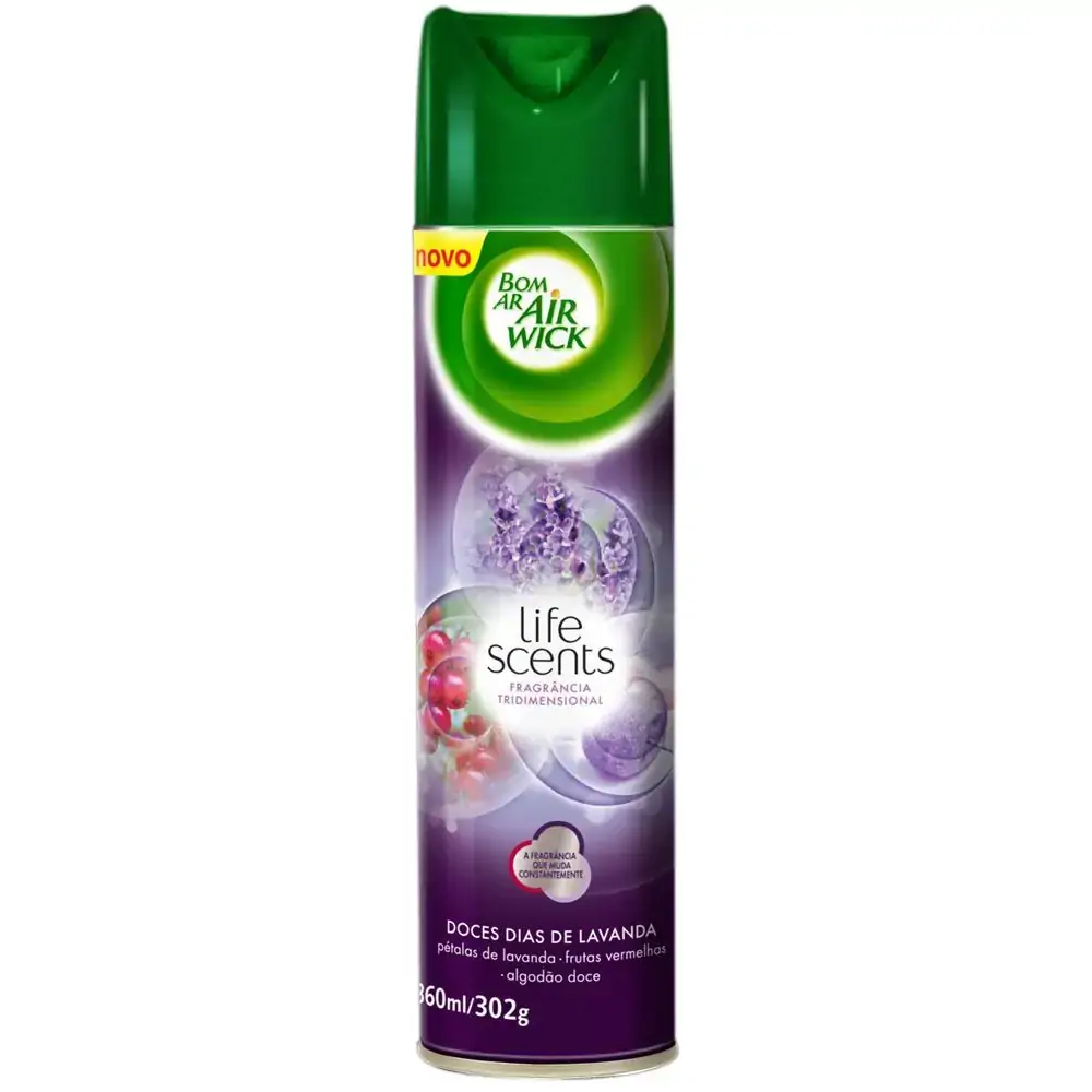 Desod Amb Bom Ar Aero 360ml Doces Dias Lavanda
