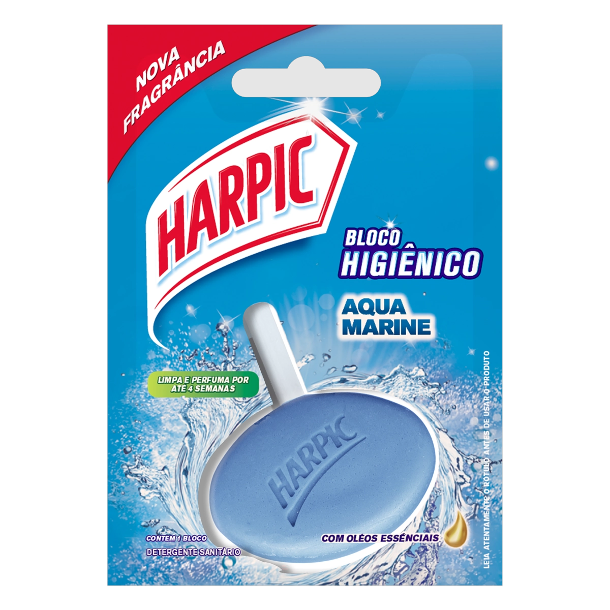 Detergente Sanitário Bloco Aqua Marine Harpic