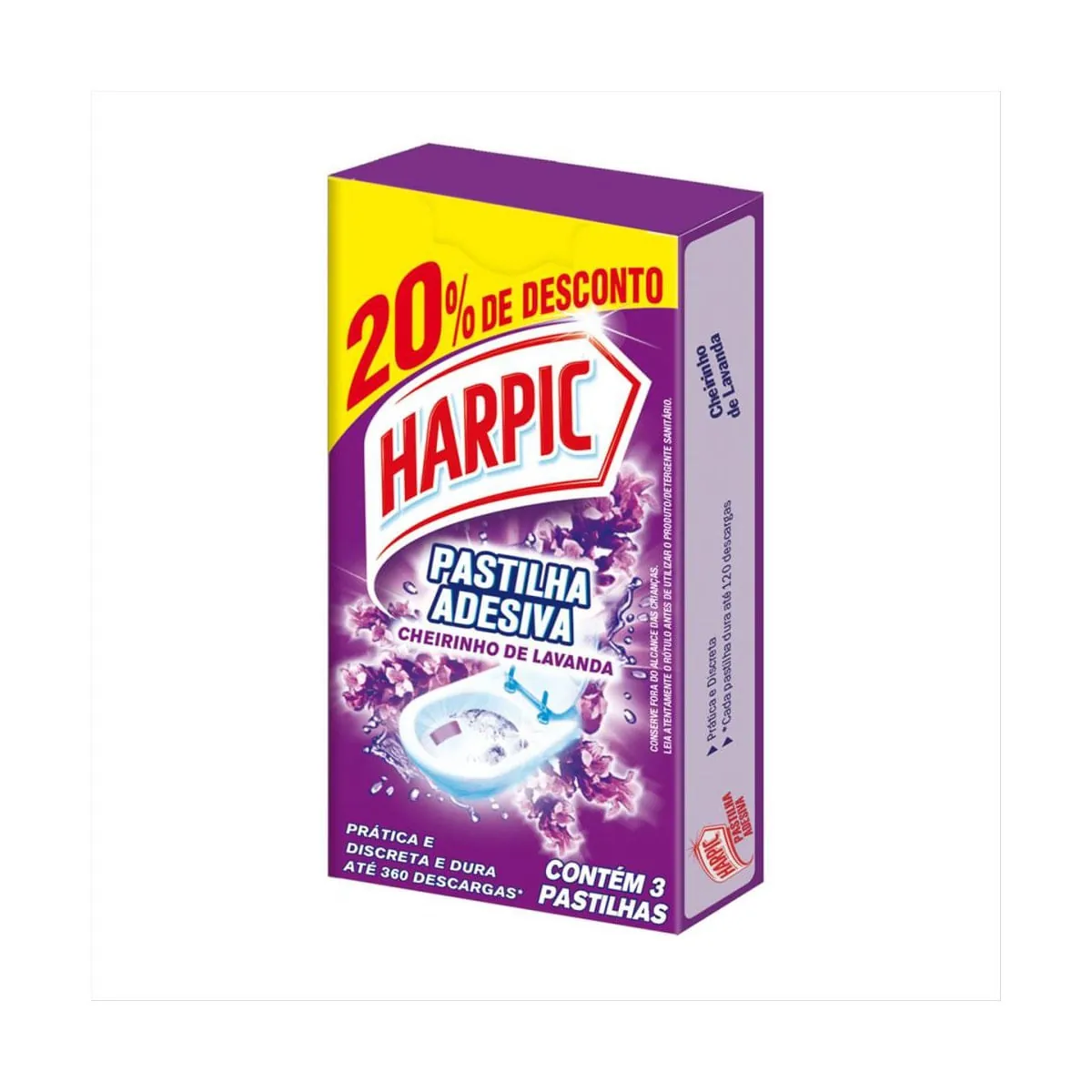Pastilha Adesiva Harpic Lav 50 Desc Off