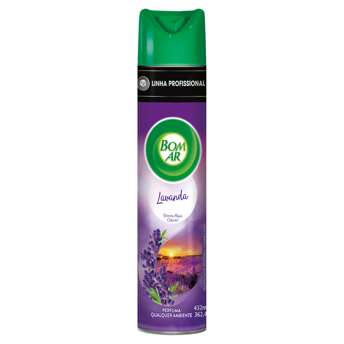Neutralizador De Odores Lavanda Bom Ar Profissional Frasco 432ml Spray