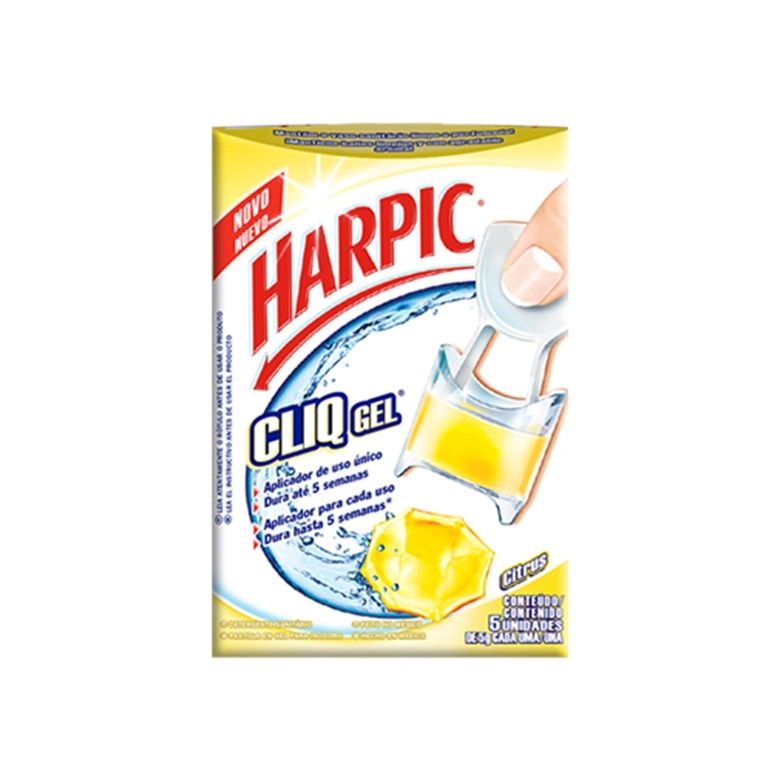 Gel Adesiva Harpic C/5 Citrus Unit