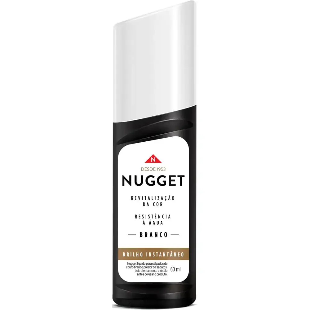 Polidor De Sapato Líquido Branco Nugget Frasco 60ml