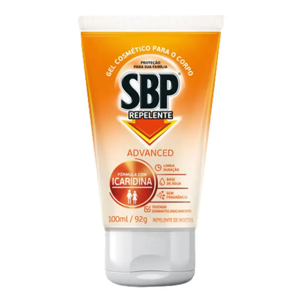 Repelente Gel Sem Fragrância Sbp Advanced Bisnaga 100ml
