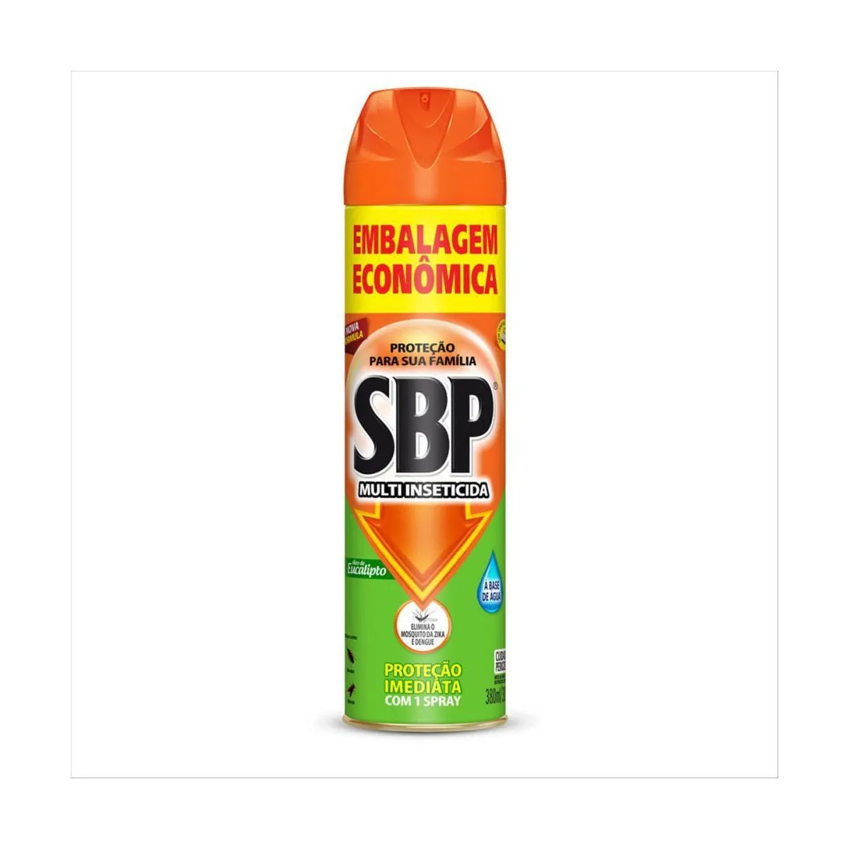SBP Multi Inseticida Aerossol Óleo de Eucalipto Embalagem Econômica 380ml