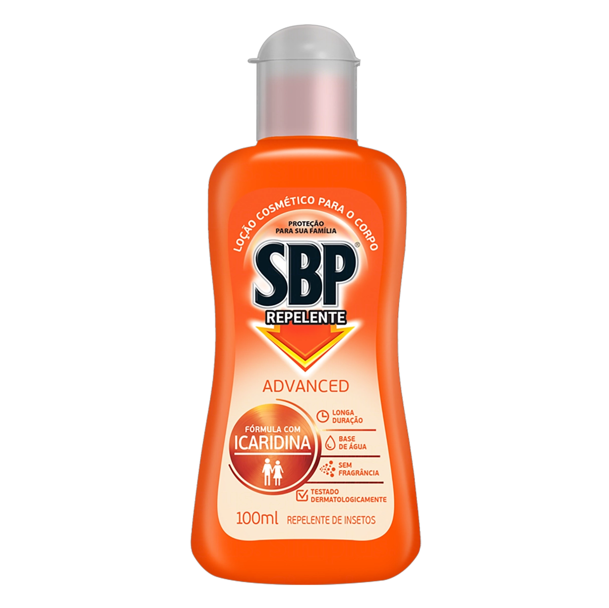 Repelente Loção Sem Fragrância Sbp Advanced Squeeze 100ml