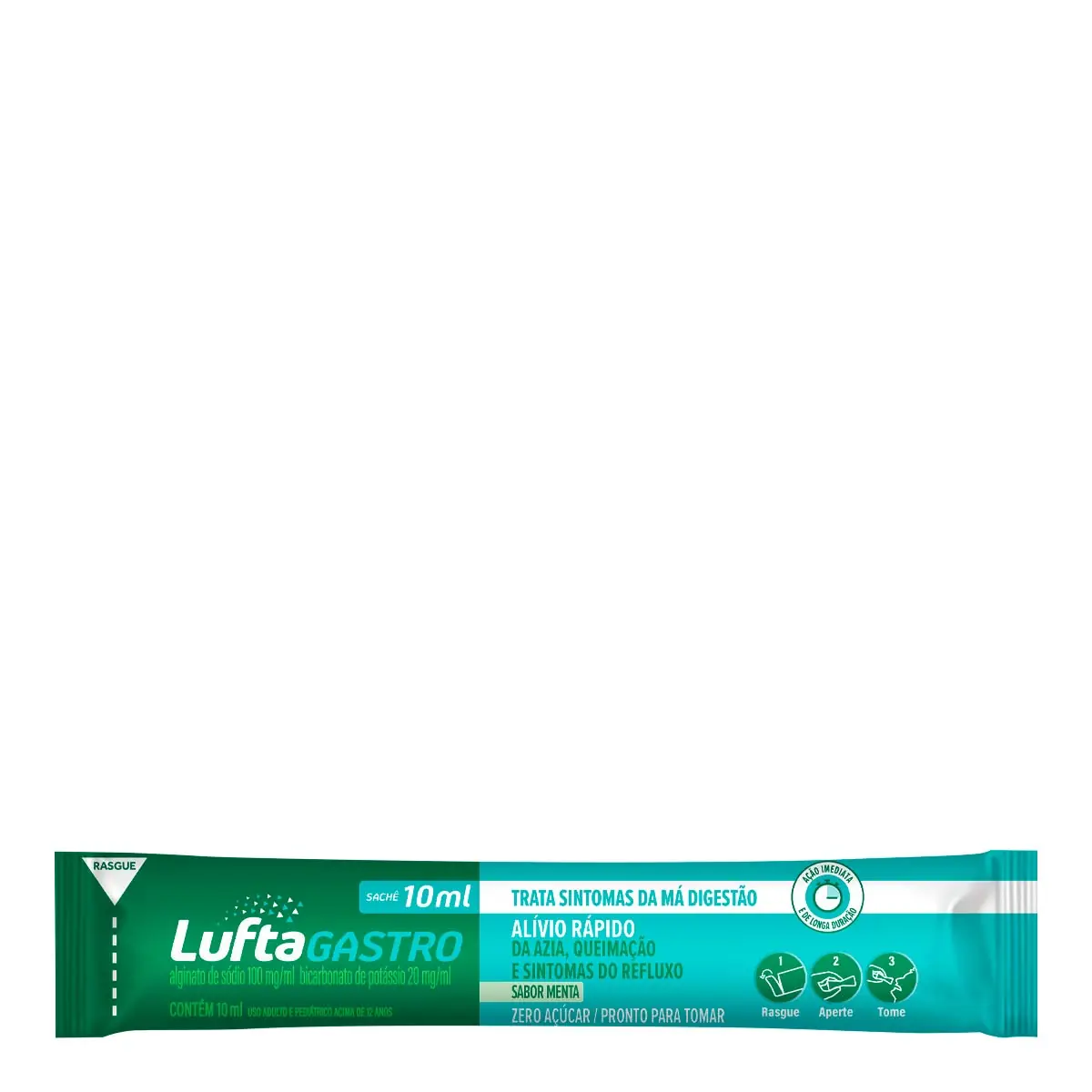Lufta Gastro Pro Menta Reckitt Benckiser Caixa 24 Sachês 10ml Cada Suspensão Oral